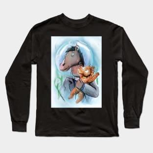 Bojack & Baby Seahorse Long Sleeve T-Shirt